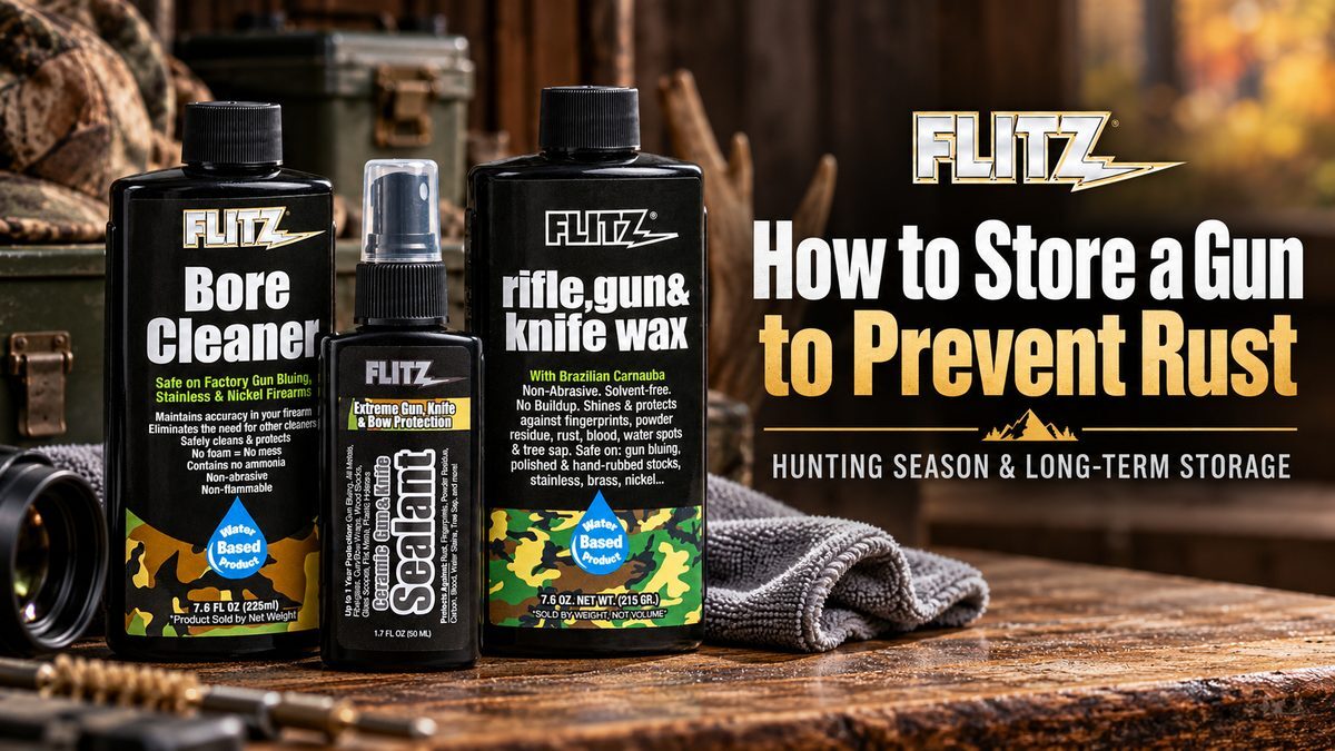 How to Store a Gun to Prevent Rust How to store a gun to prevent rust with Flitz gun care products